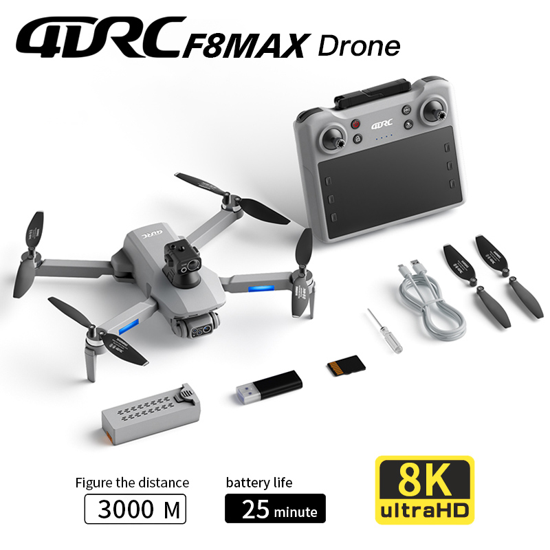Drone Cinematic - Drone GPS F8 MAX, caméra professionnelle