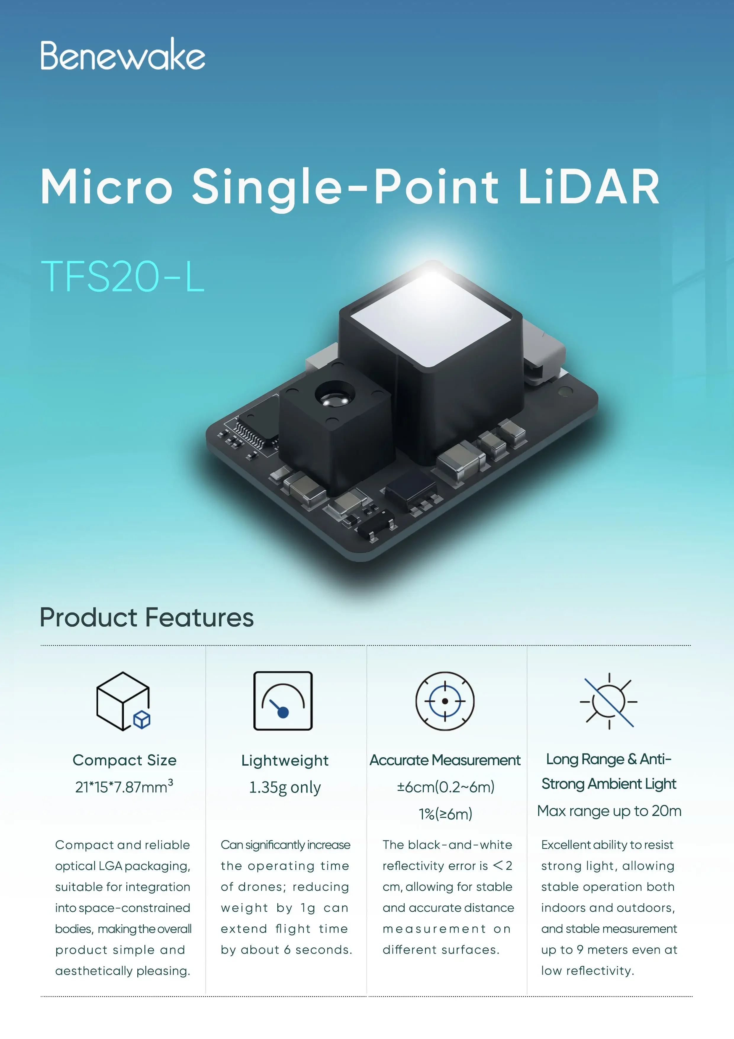 Module de capteur micro-LiDAR  - Drone Lidar avis et prix
