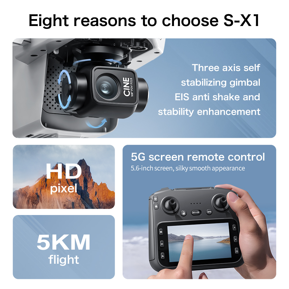 Drone Original S-X1 8K HD Prof - Drone Surveying avis et prix
